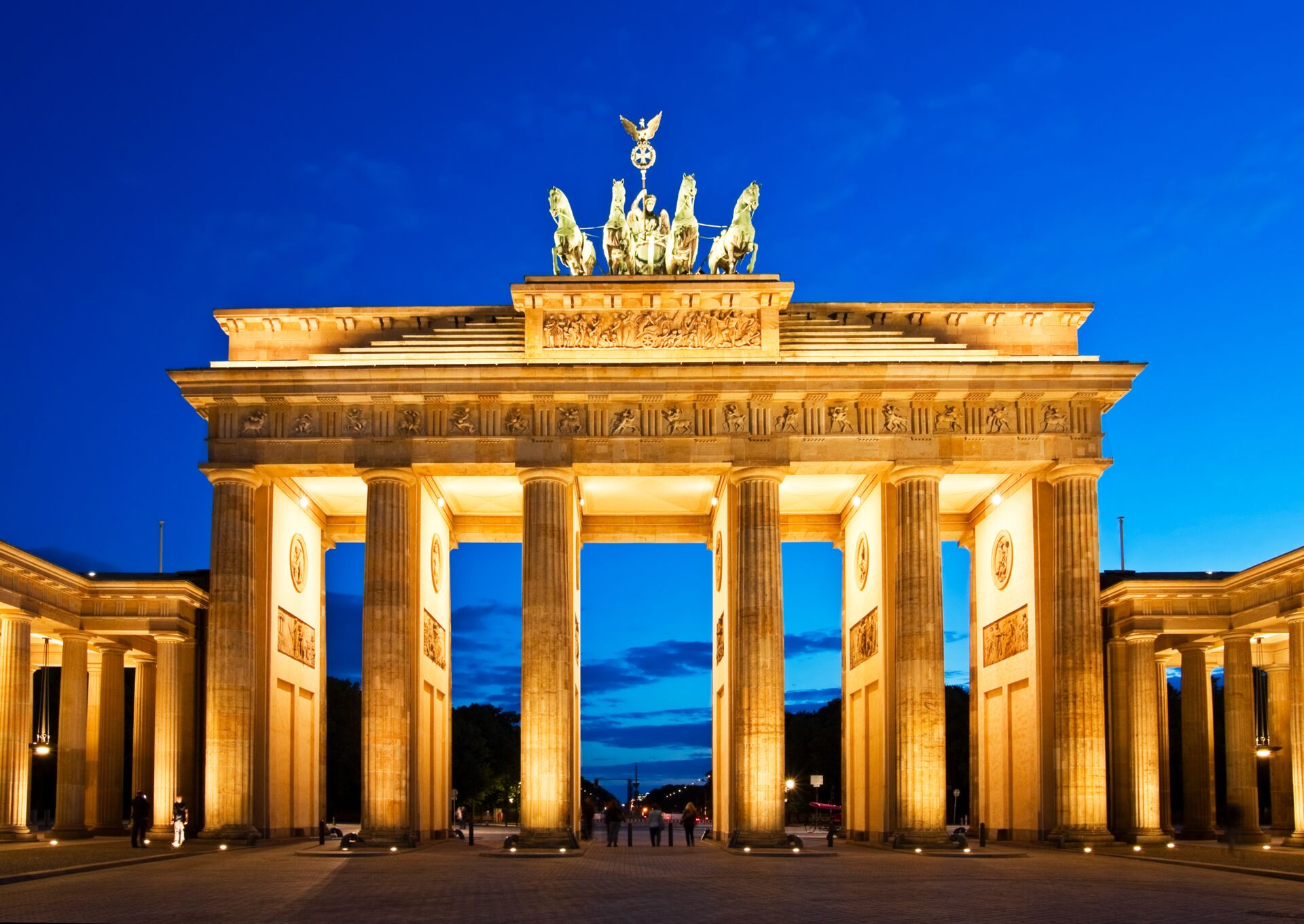 Blick auf das Brandenburger Tor in Berlin
