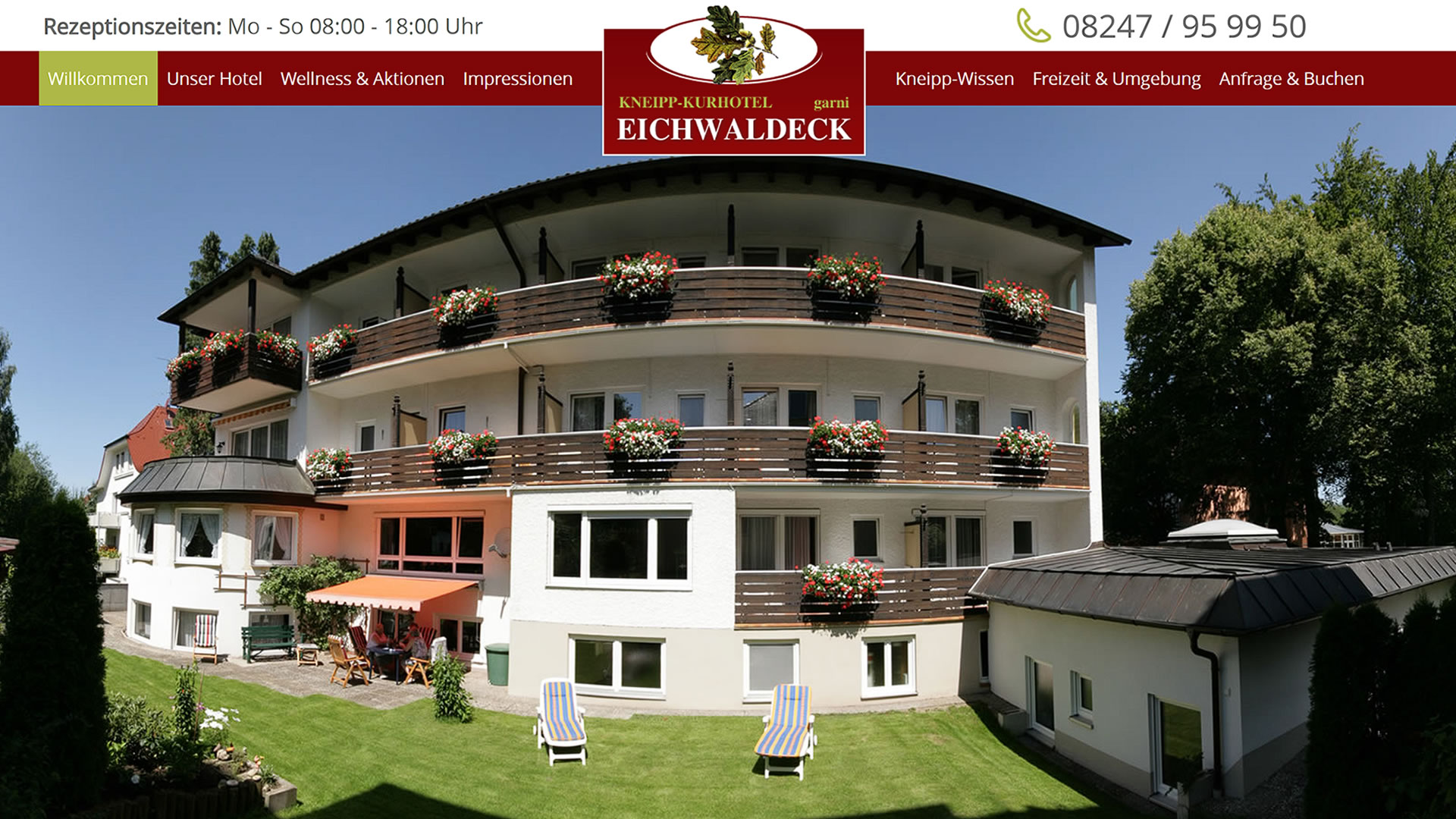 Webseite Kurhotel Eichwaldeck e. K.