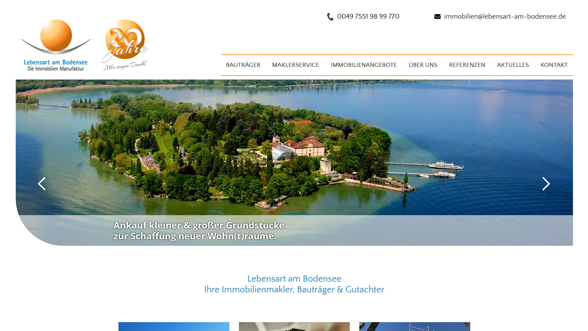 Webseite Lebensart am Bodensee GmbH